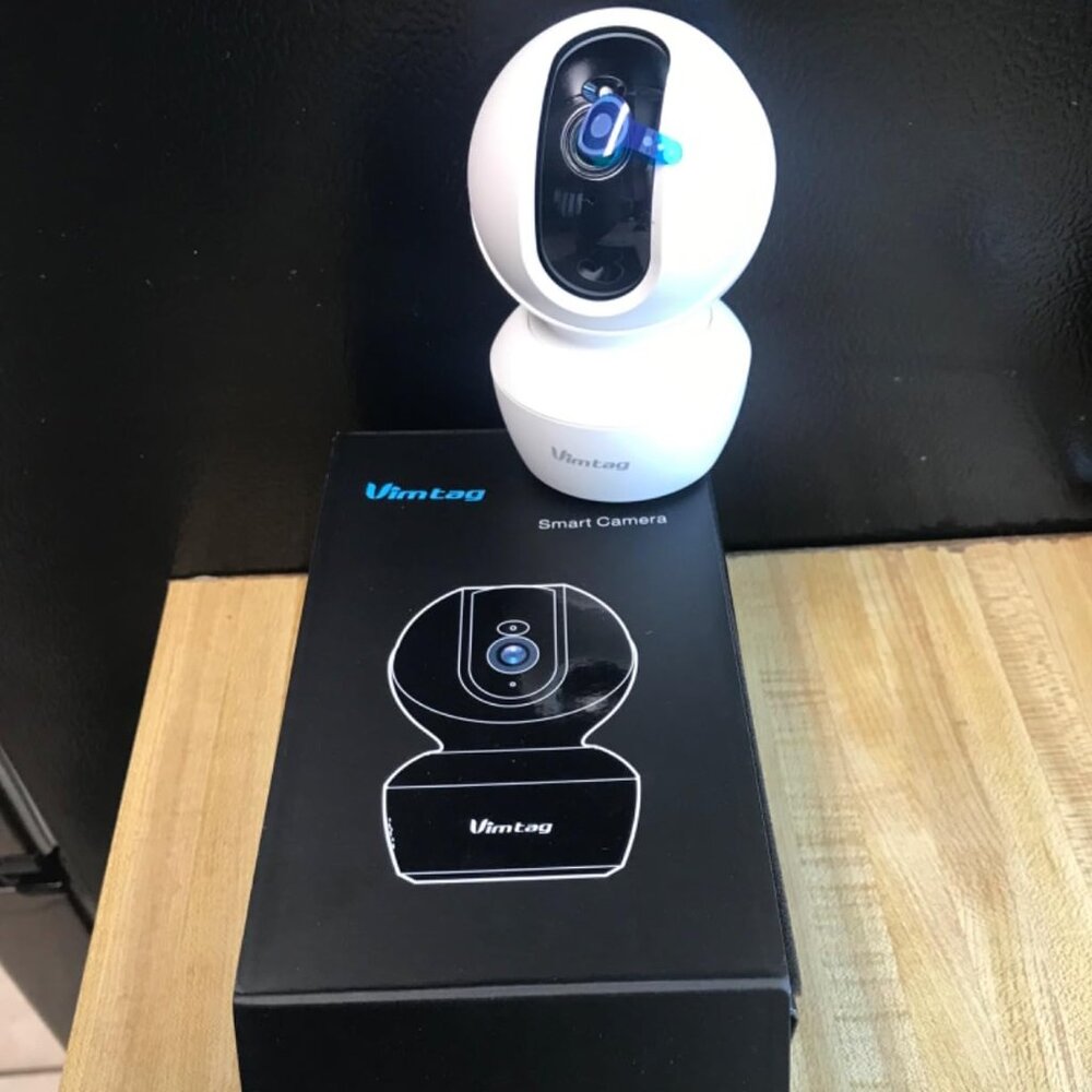 VIMTAG Baby Monitor, 4K/8MP HD 360° Pan/Tilt WiFi Camera for Baby/Pet/Dog/Cat/Ho